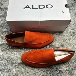 Aldo | Shoes | Aldo Salaman Mens Orange Suede Loafers | Poshmark display picture 1